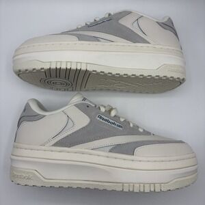 Reebok Women's Club C Extra White/Grey Platform Sneakers 100074260 Size 8.5‎